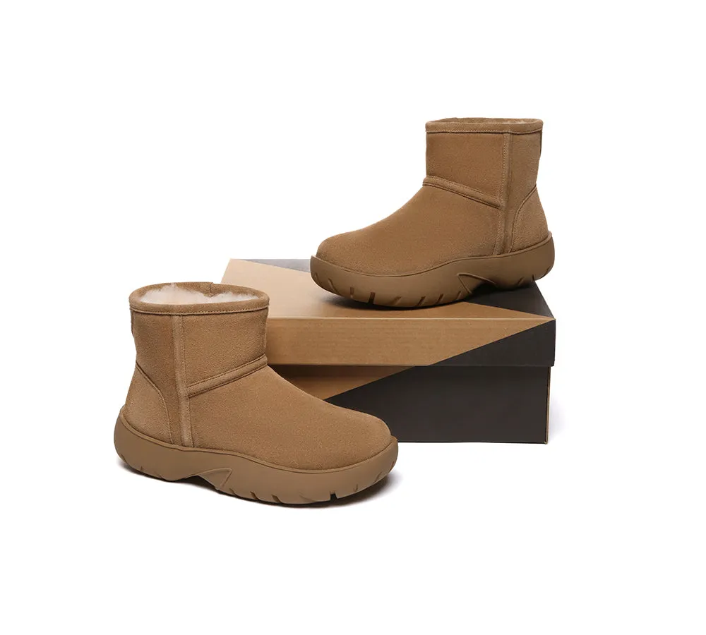 Sheepskin Wool Ankle Chunky Mini Classic Boots Salma