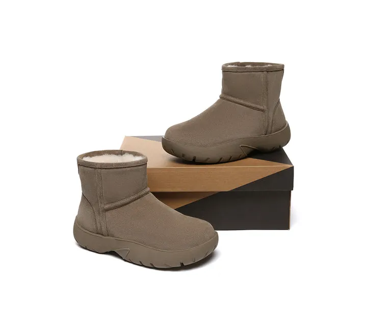 Sheepskin Wool Ankle Chunky Mini Classic Boots Salma