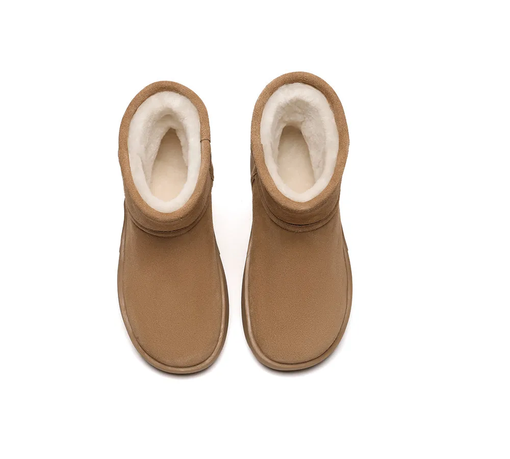 Sheepskin Wool Ankle Chunky Mini Classic Boots Salma