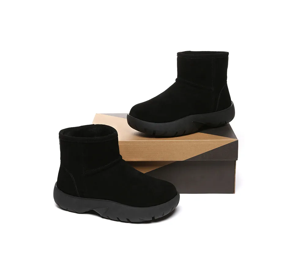 Sheepskin Wool Ankle Chunky Mini Classic Boots Salma