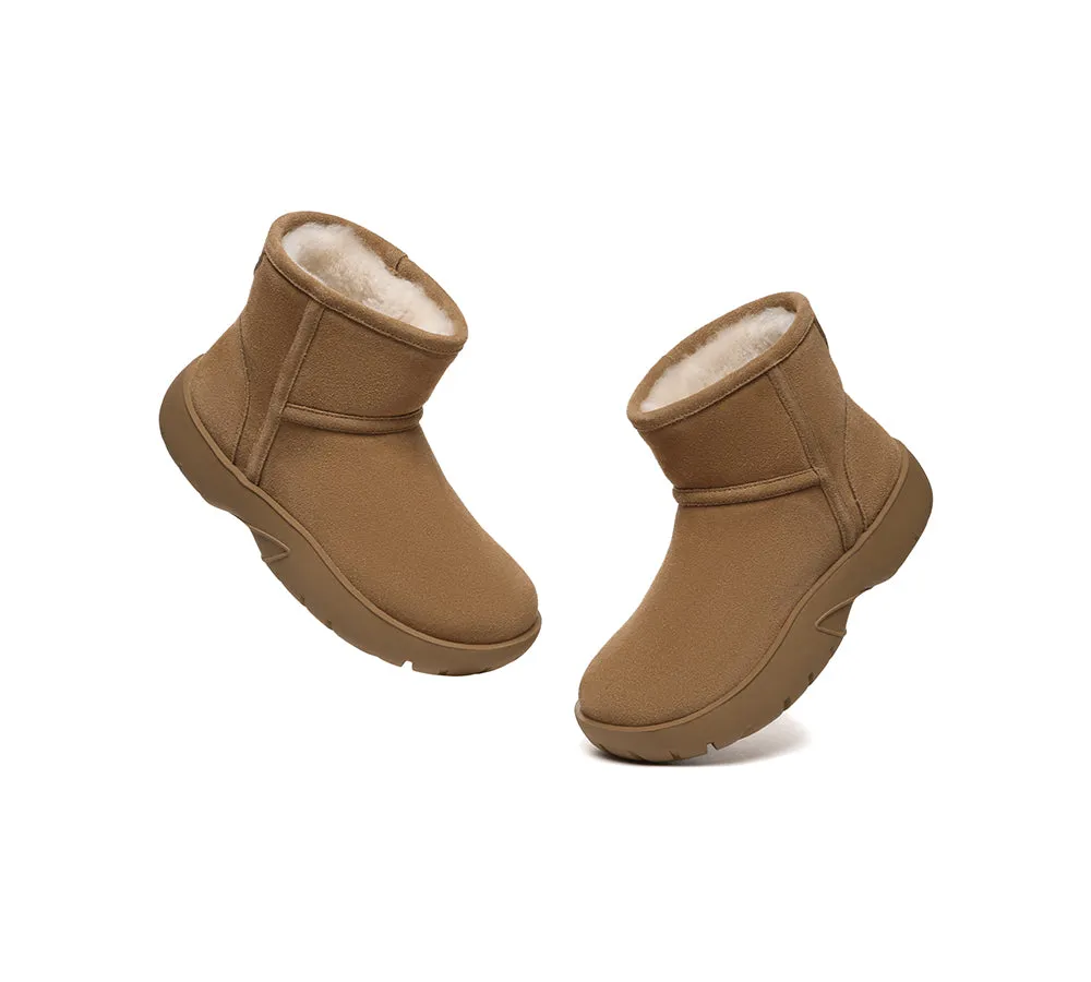 Sheepskin Wool Ankle Chunky Mini Classic Boots Salma