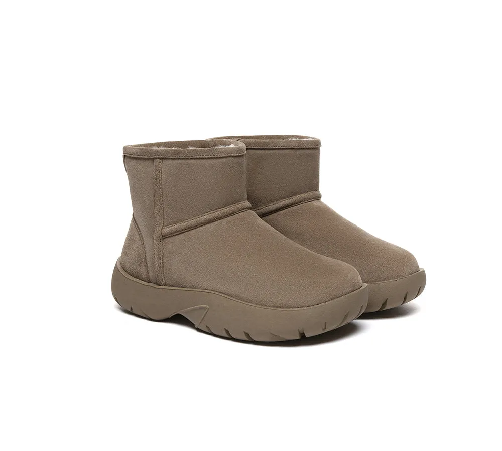 Sheepskin Wool Ankle Chunky Mini Classic Boots Salma