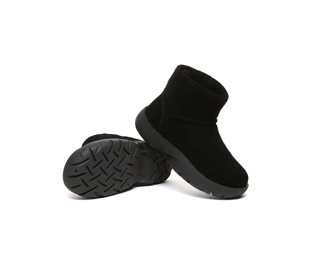Sheepskin Wool Ankle Chunky Mini Classic Boots Salma
