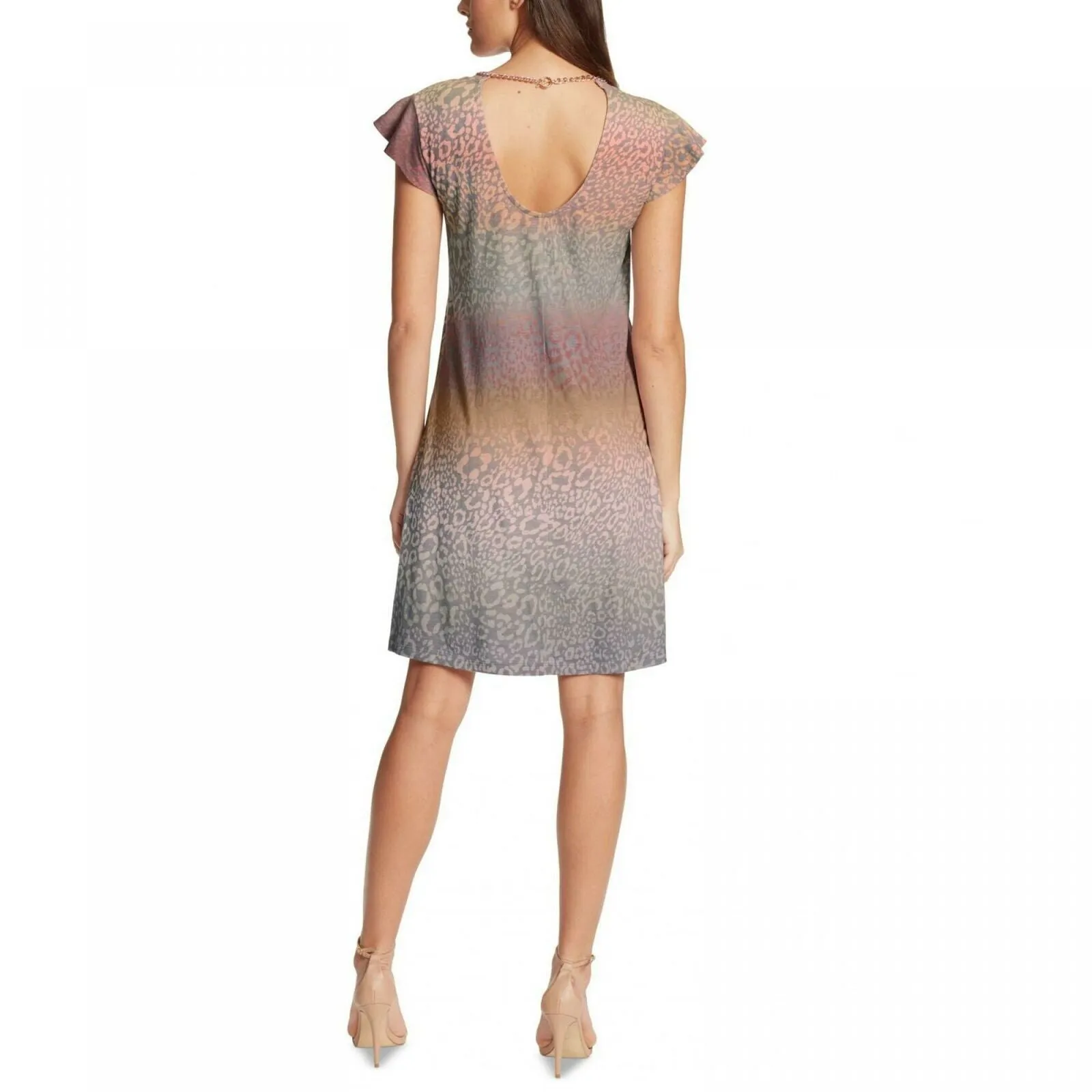 Skinnygirl Women's T-Shirt Dress With Chain Necklace