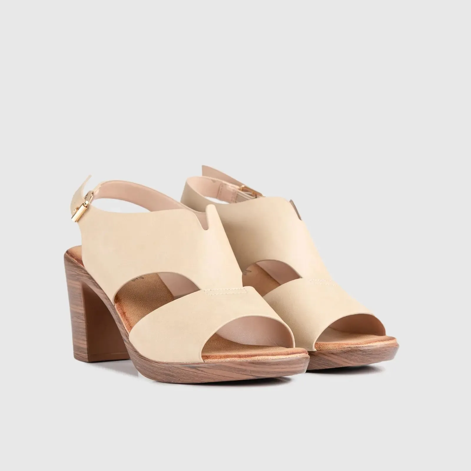 Soft Style Thana Block Heel Sandal Beige 01411