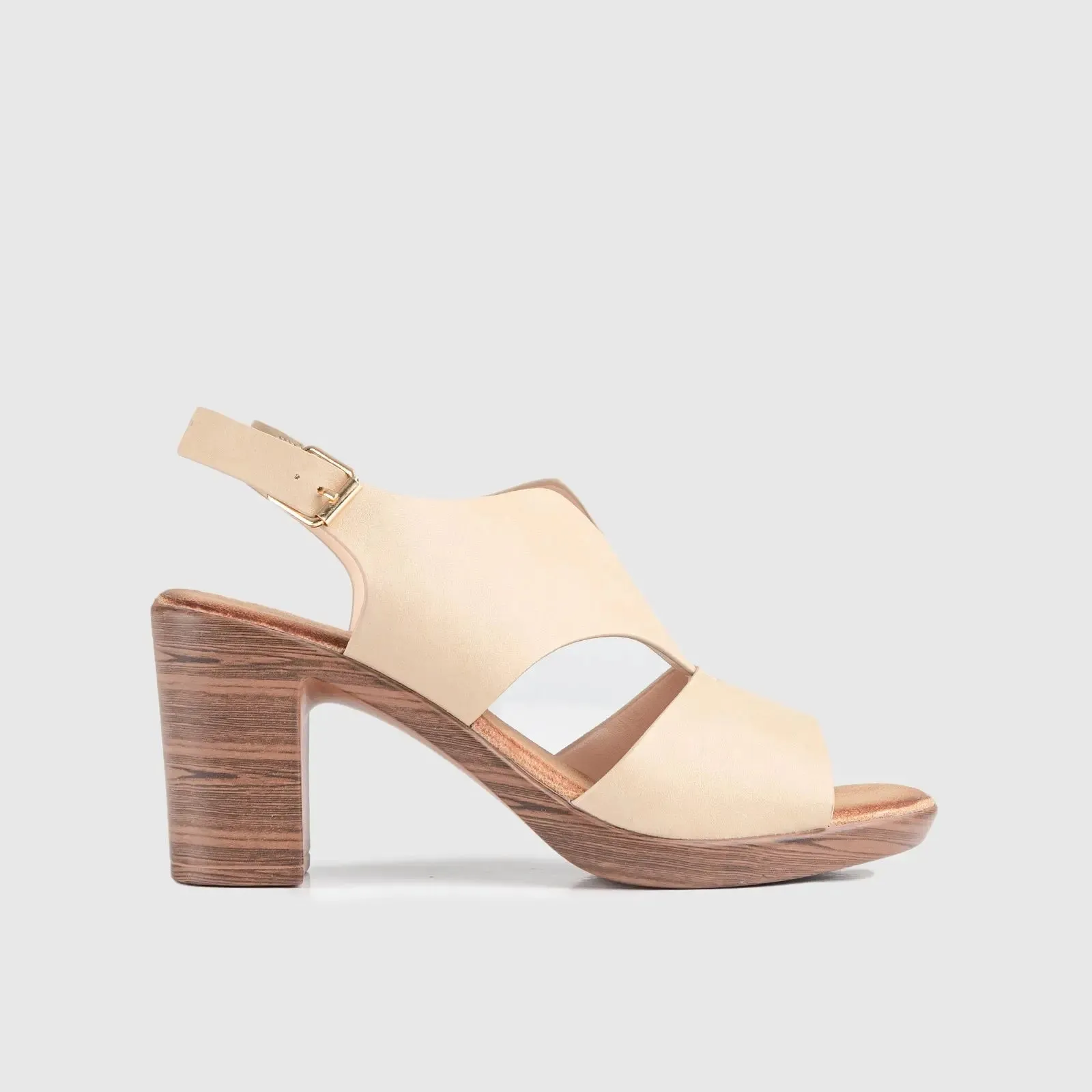 Soft Style Thana Block Heel Sandal Beige 01411