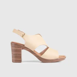 Soft Style Thana Block Heel Sandal Beige 01411