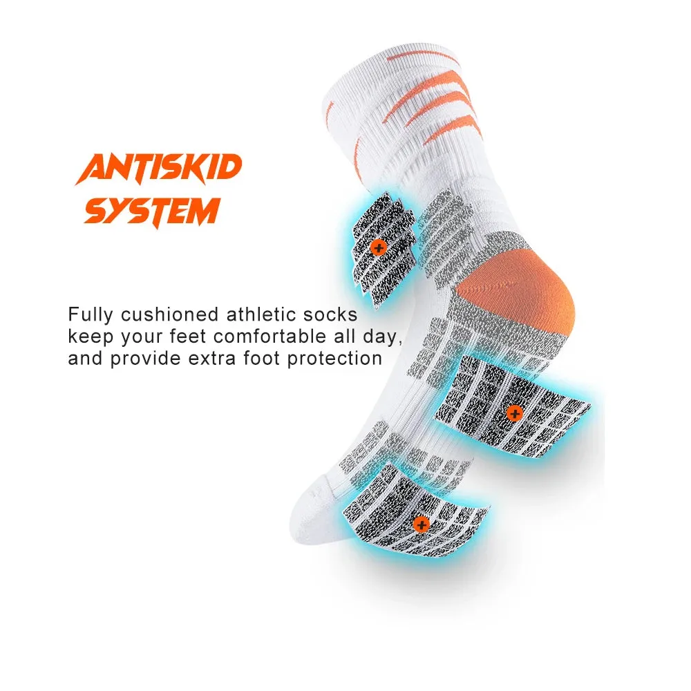 Sport, Underwear & Sleepwears, Athletic socks, cushioned crew socks, arch compression, secure fit, sport socks, basketball socks, football socks, cycling socks