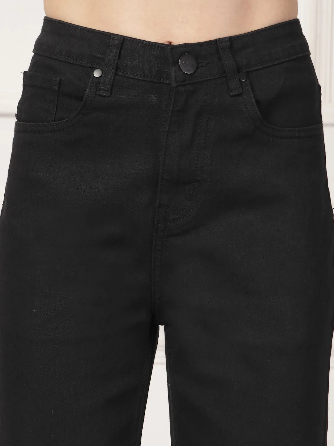 Style Quotient Women Black Regular Fit High Rise Stretchable Jeans