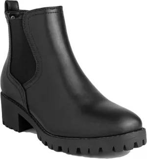 Sugar Women's Kelce Mid Calf Chunky Heel Fashion Boots Kelce Black/Gold 8.5M