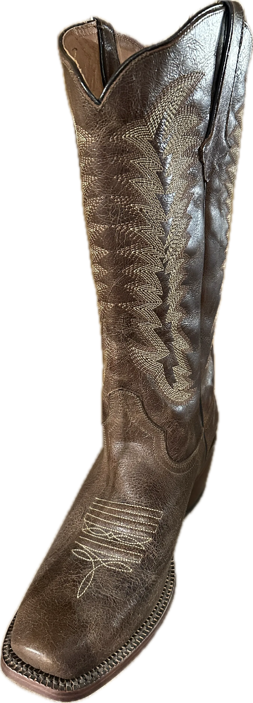 Tanner Mark Women's Brown Narrow Square Toe Boots