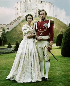 The Young Victoria Emily Blunt as Queen Victoria Wedding Dress Cosplay Costume inspired Gown