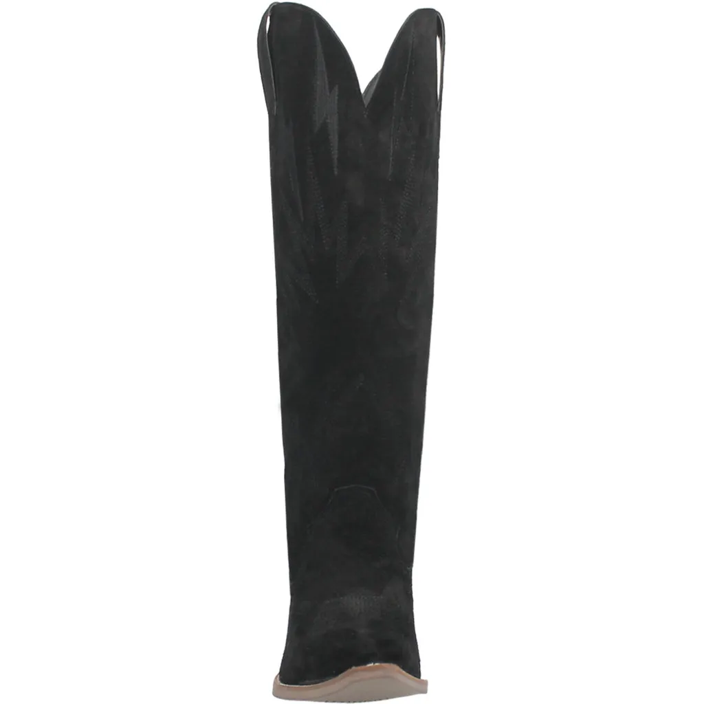 Thunder Road Black Suede Leather Boots by Dingo
