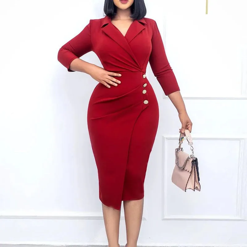 Tiffany – Sleek Women's Office Dress