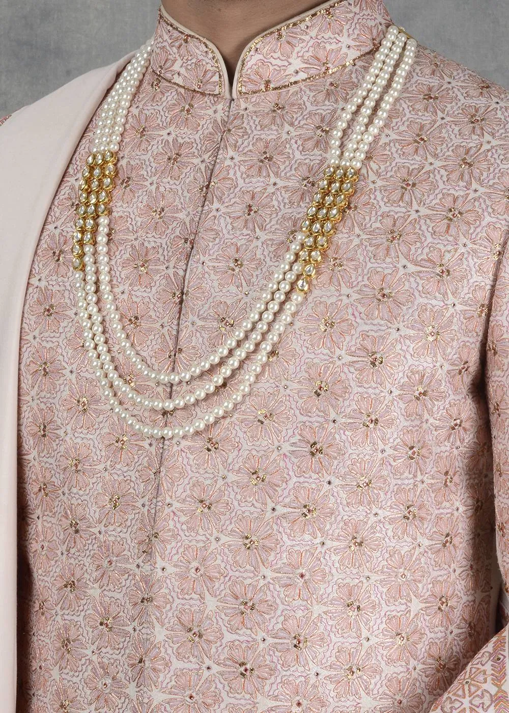 Tint Pink Sherwani | Siddhesh Chauhan