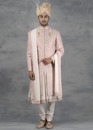 Tint Pink Sherwani | Siddhesh Chauhan