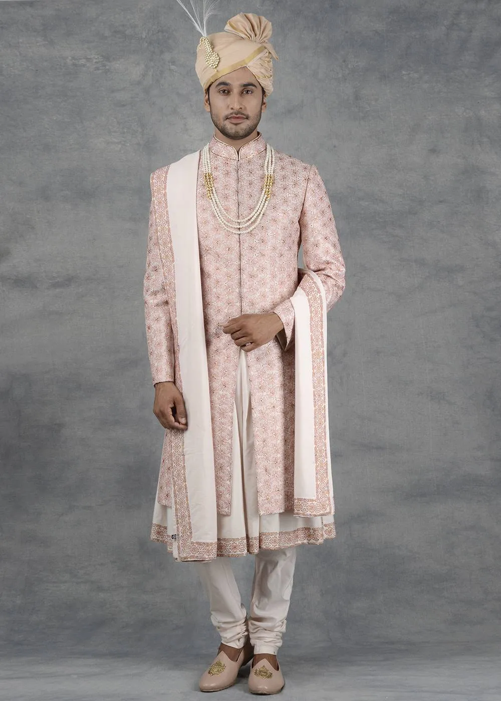Tint Pink Sherwani | Siddhesh Chauhan
