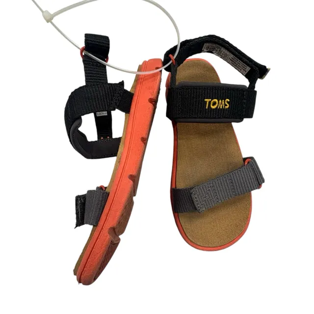 Toms Boy's Navy SANDALS Size 10
