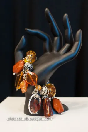 Treska | Burnt Topaz Stones Trinket Bracelet