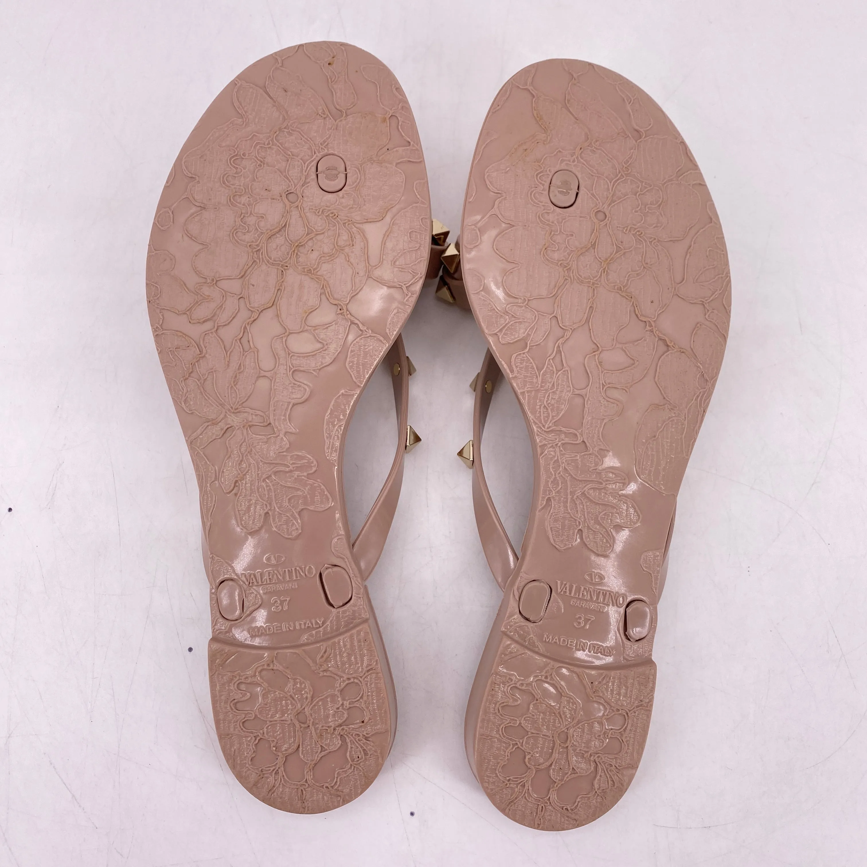 Valentino Flip Flops "Rockstud Jelly"  Used Size 37W