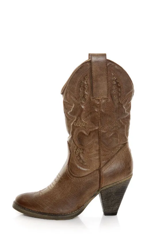 Very Volatile | Denver Cowgirl Boots Tan