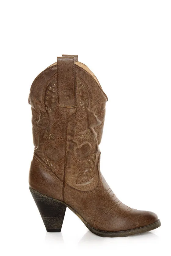 Very Volatile | Denver Cowgirl Boots Tan