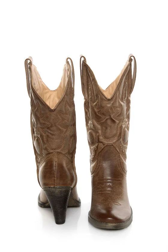 Very Volatile | Denver Cowgirl Boots Tan