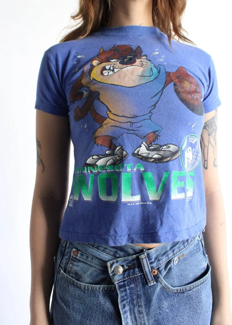 Vintage Taz x Minnesota Wolves Tee T1338