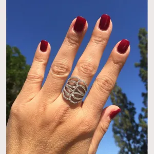 Wave Pave Ring