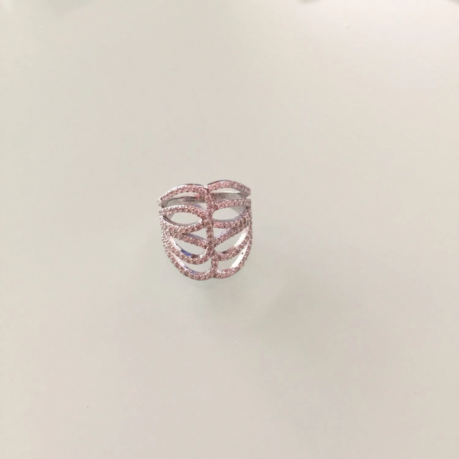 Wave Pave Ring