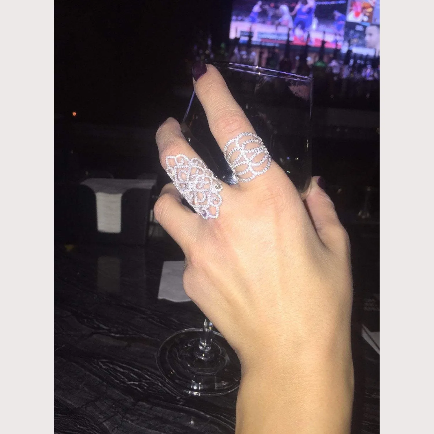 Wave Pave Ring