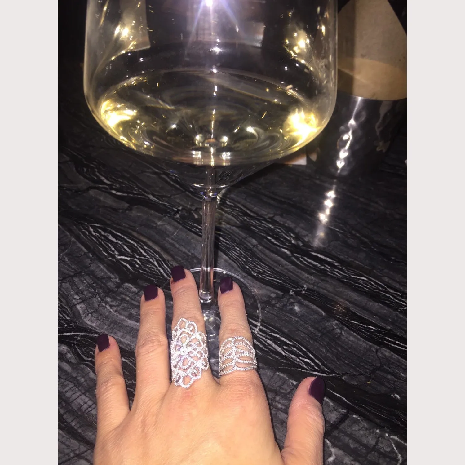 Wave Pave Ring