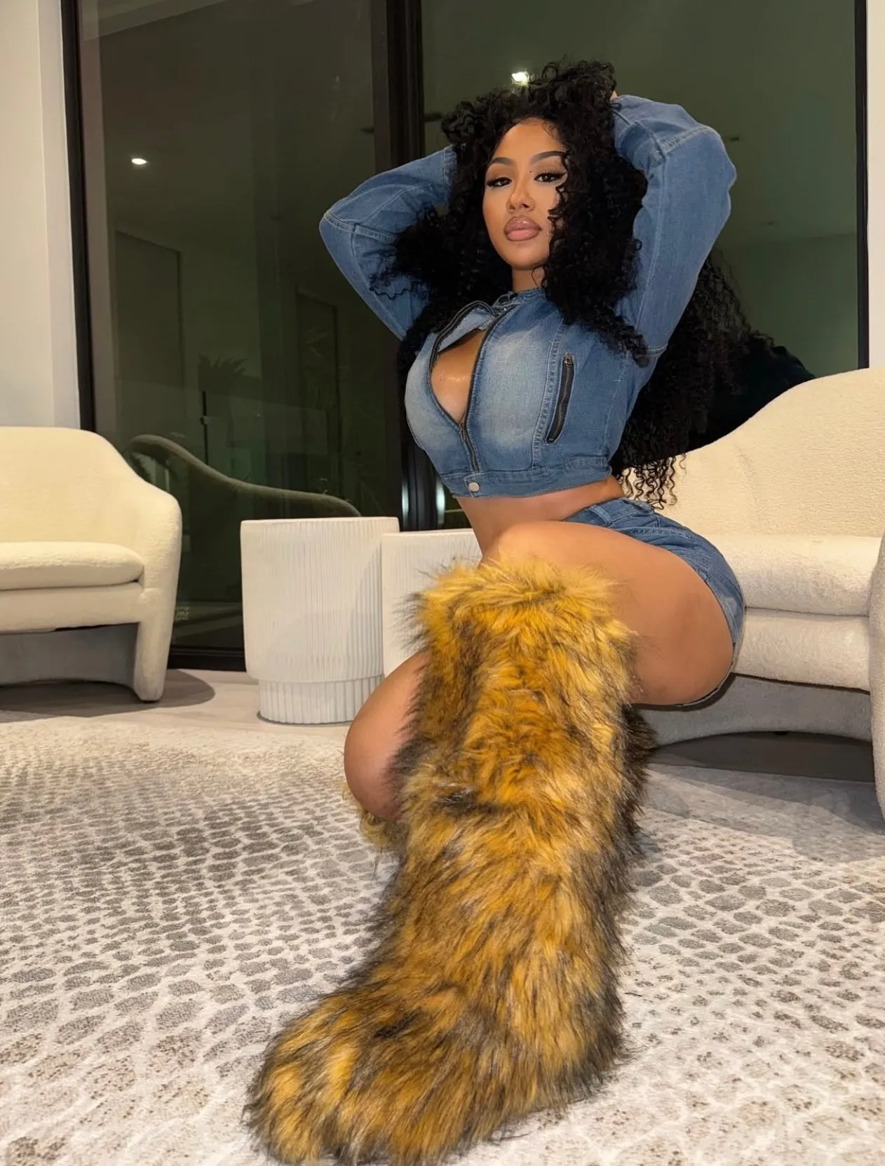 “Wolfie” Fur Boots