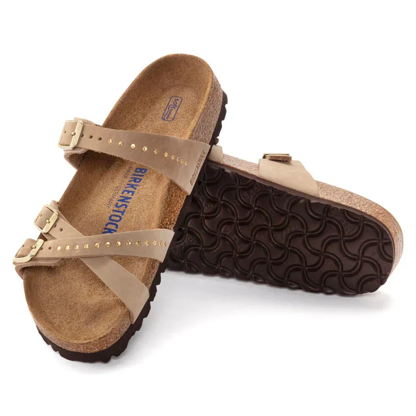 WOMEN'S BIRKENSTOCK FRANCA RIVET SOFT FOOTBED | SANDCASTLE